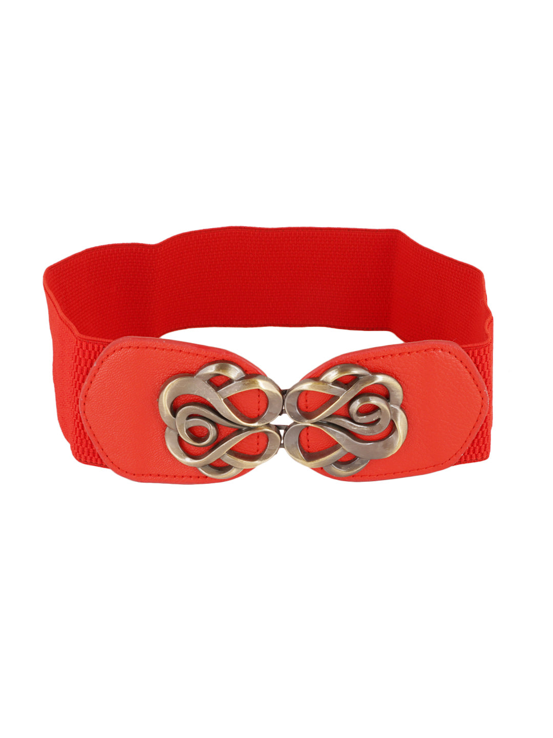 Style Shoes Red Freesize Elasticated Stretchable Dress Belt For Women and Girls
