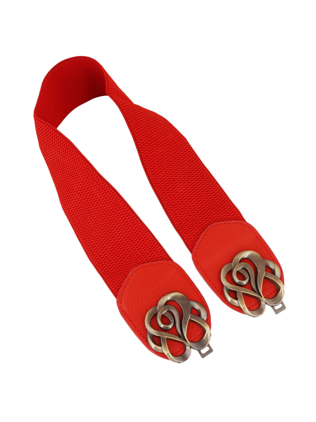 Style Shoes Red Freesize Elasticated Stretchable Dress Belt For Women and Girls