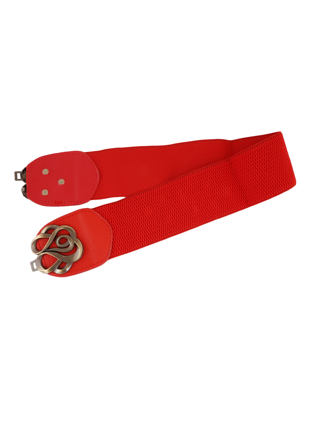 Style Shoes Red Freesize Elasticated Stretchable Dress Belt For Women and Girls