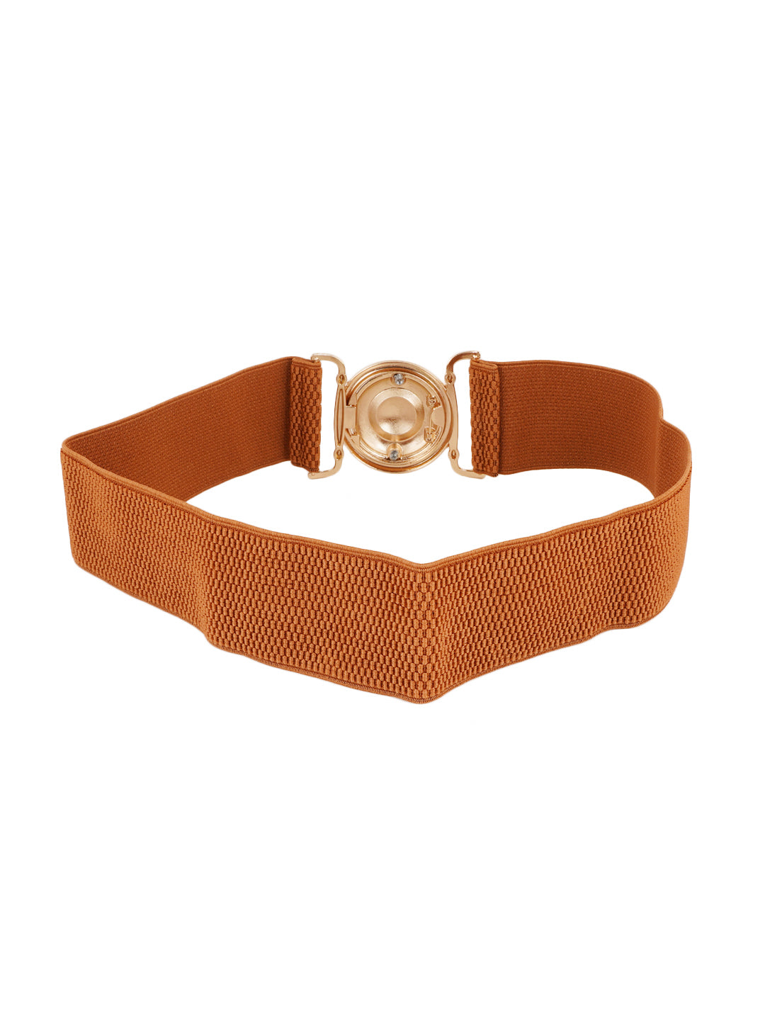 Style Shoes Tan Freesize Elasticated Stretchable Dress Belt For Women and Girls