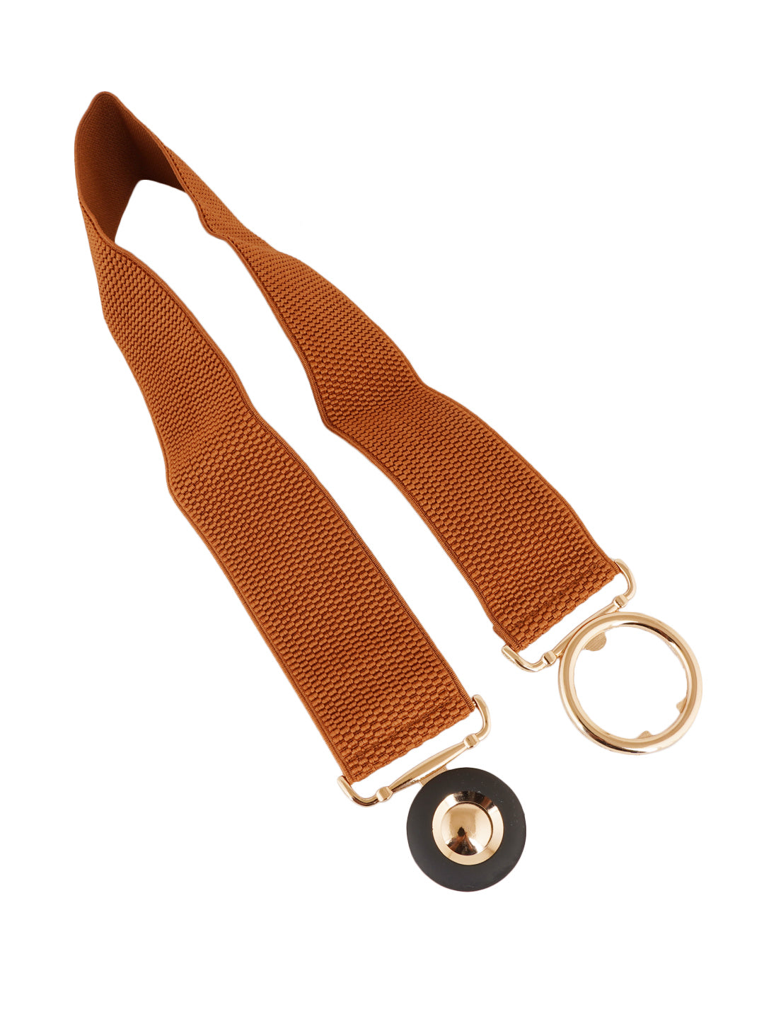 Style Shoes Tan Freesize Elasticated Stretchable Dress Belt For Women and Girls