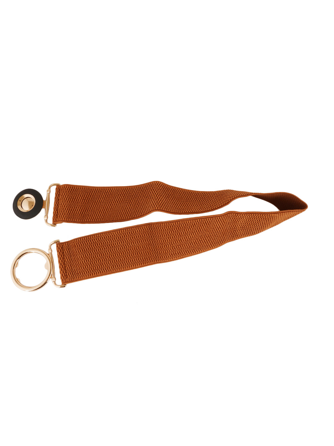 Style Shoes Tan Freesize Elasticated Stretchable Dress Belt For Women and Girls