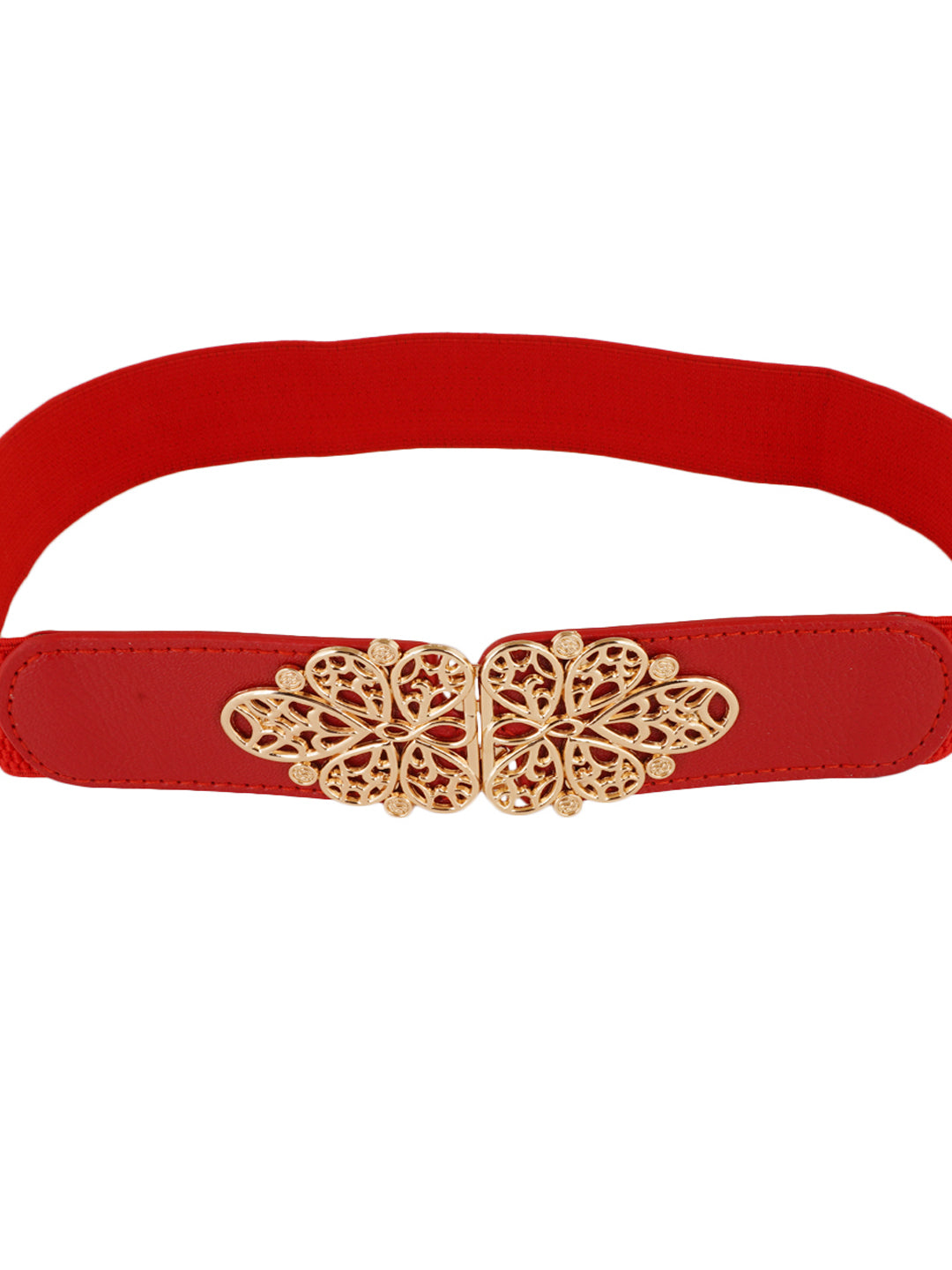 Style Shoes Red Freesize Elasticated Stretchable Dress Belt For Women and Girls