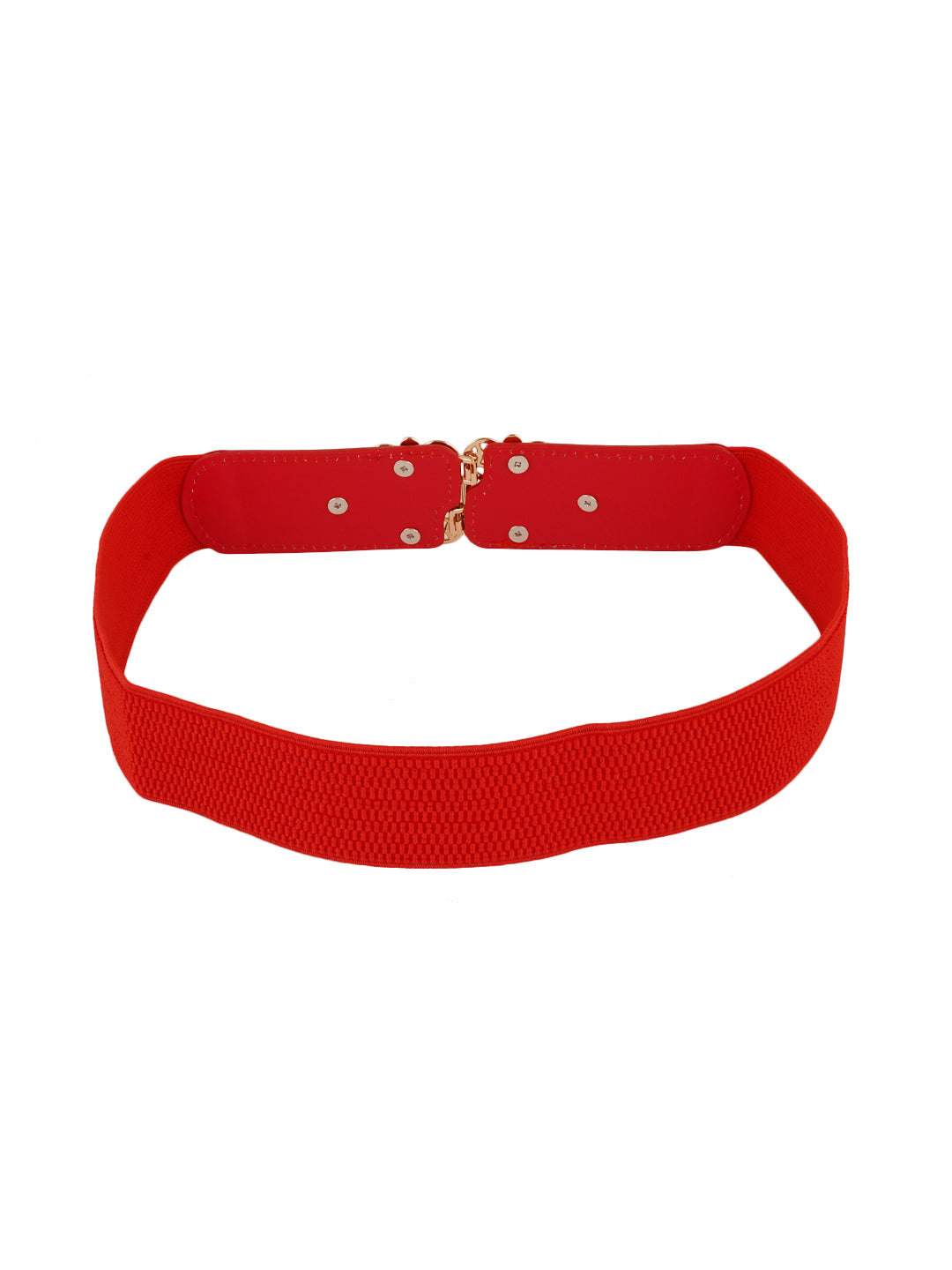 Style Shoes Red Freesize Elasticated Stretchable Dress Belt For Women and Girls