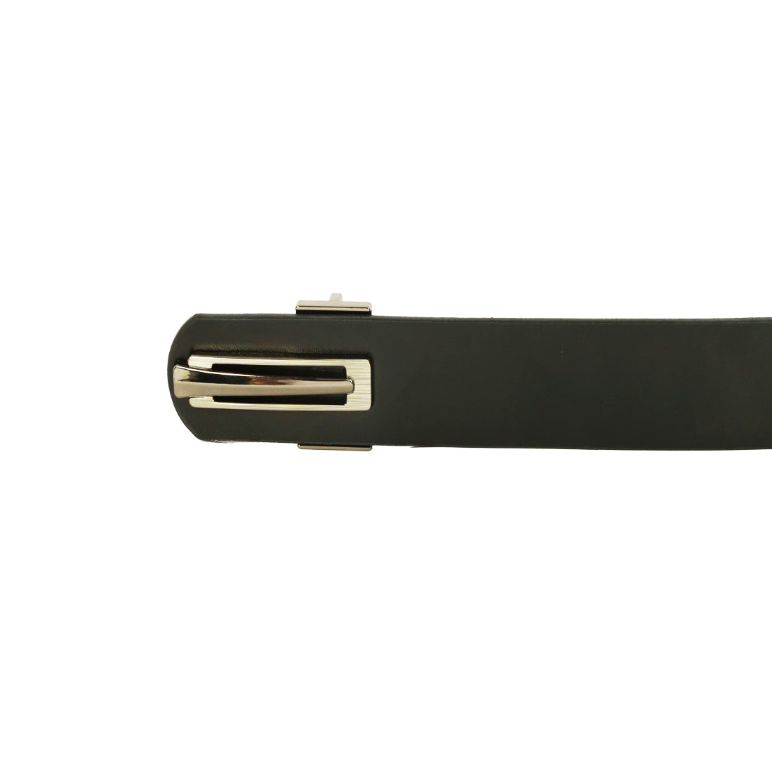 Style Shoes Black Genuine Leather Belt with Pin Buckle Closure for Men and Boys