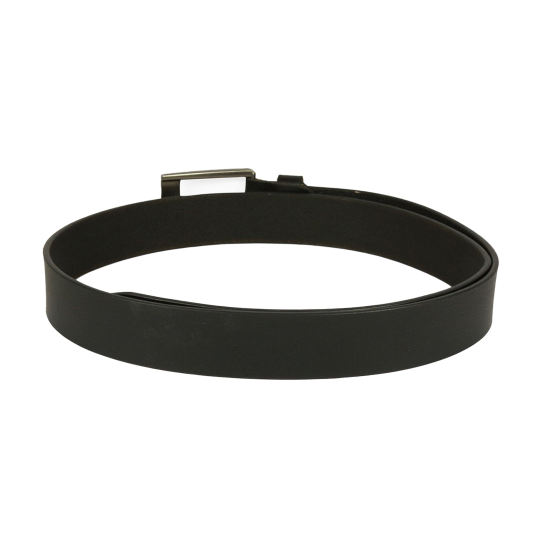Style Shoes Black Genuine Leather Belt with Tan Buckle Closure for Men and Boys
