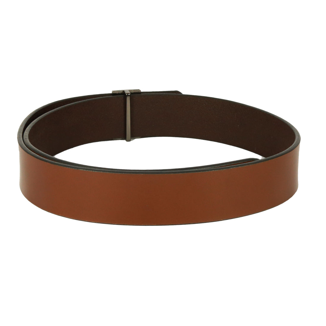 Style Shoes Tan Genuine Leather Belt with Pin Buckle Closure for Men and Boys