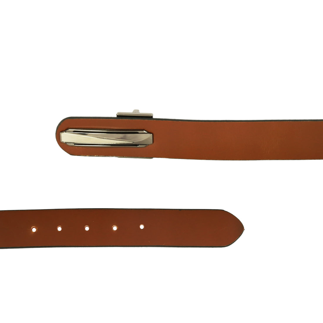 Style Shoes Tan Genuine Leather Belt with Pin Buckle Closure for Men and Boys