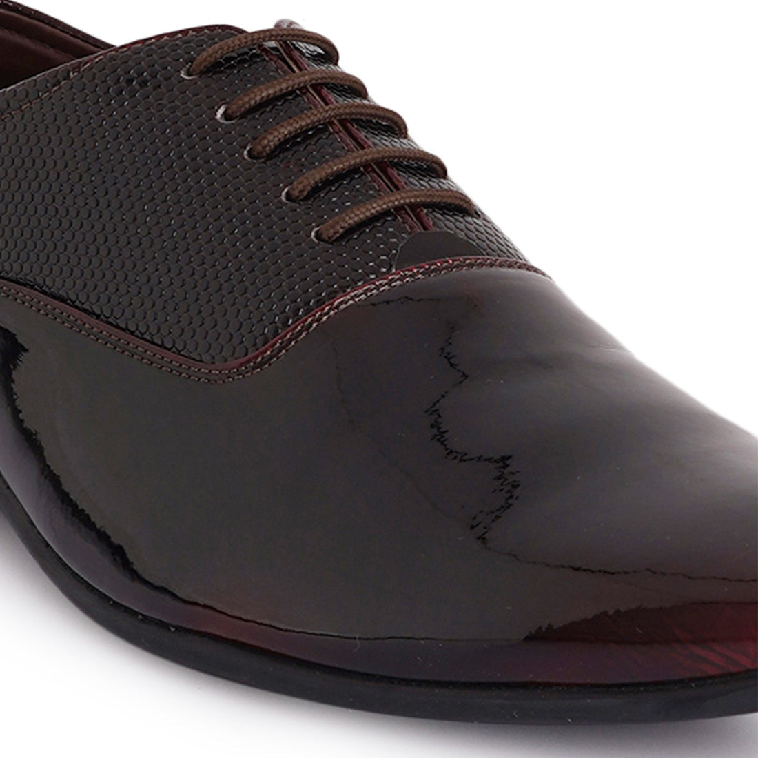 STYLE SHOES Cherry Lace Up Men Formal Textured Partywear Shoes
