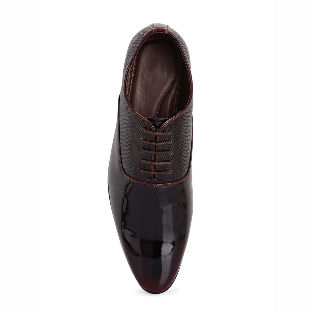 STYLE SHOES Cherry Lace Up Men Formal Textured Partywear Shoes
