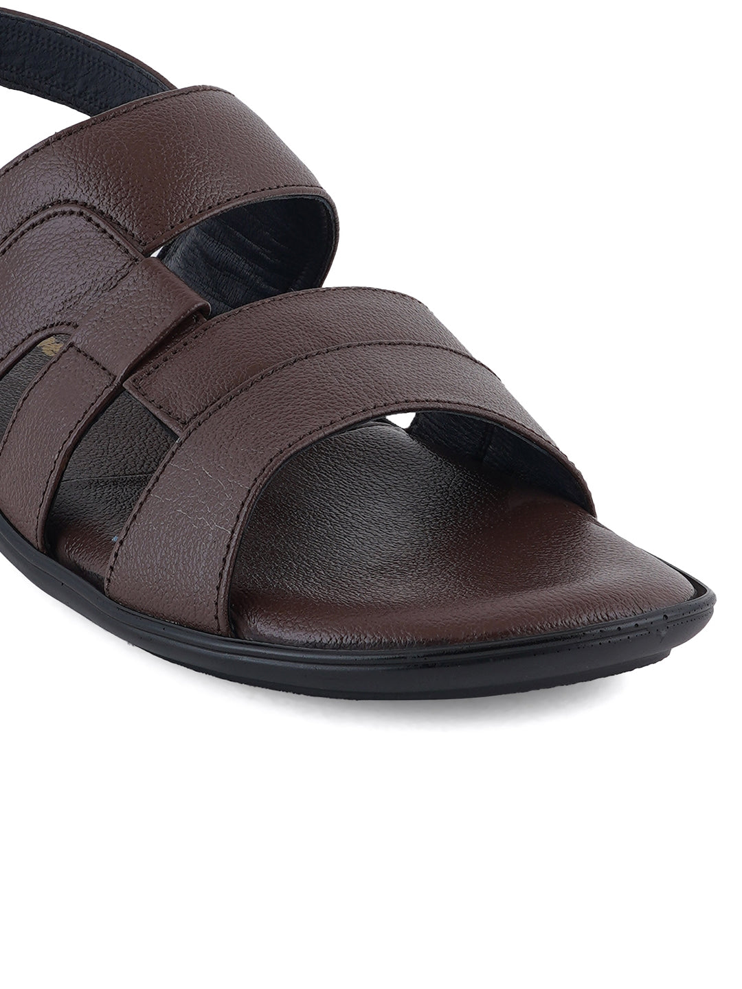 STYLE SHOES Brown Leather Sandal for Men