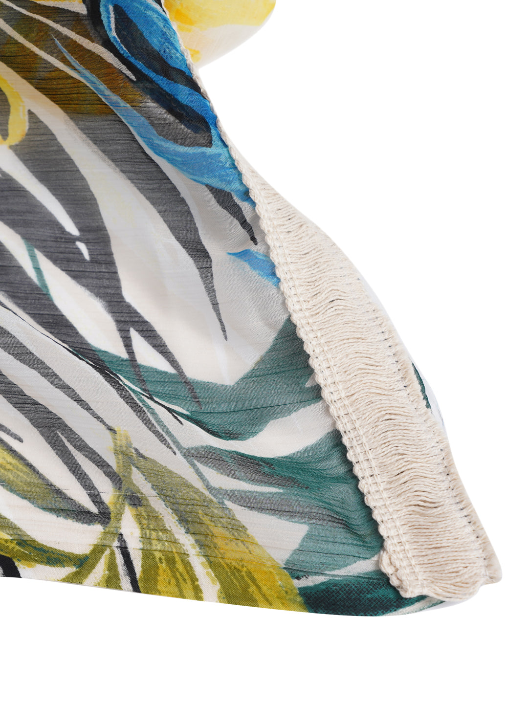 Style Shoes Yellow & Blue Printed Stole for Women & Girls