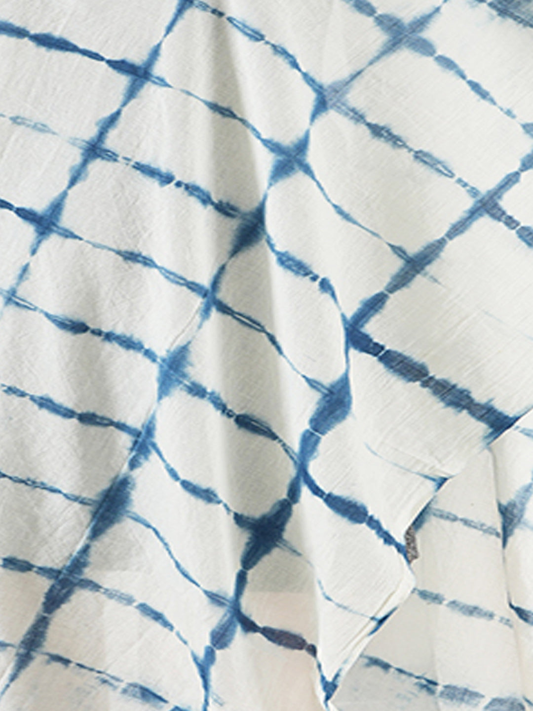 Style Shoes Blue & White Tie & Dye Cotton Stole for Women & Girls
