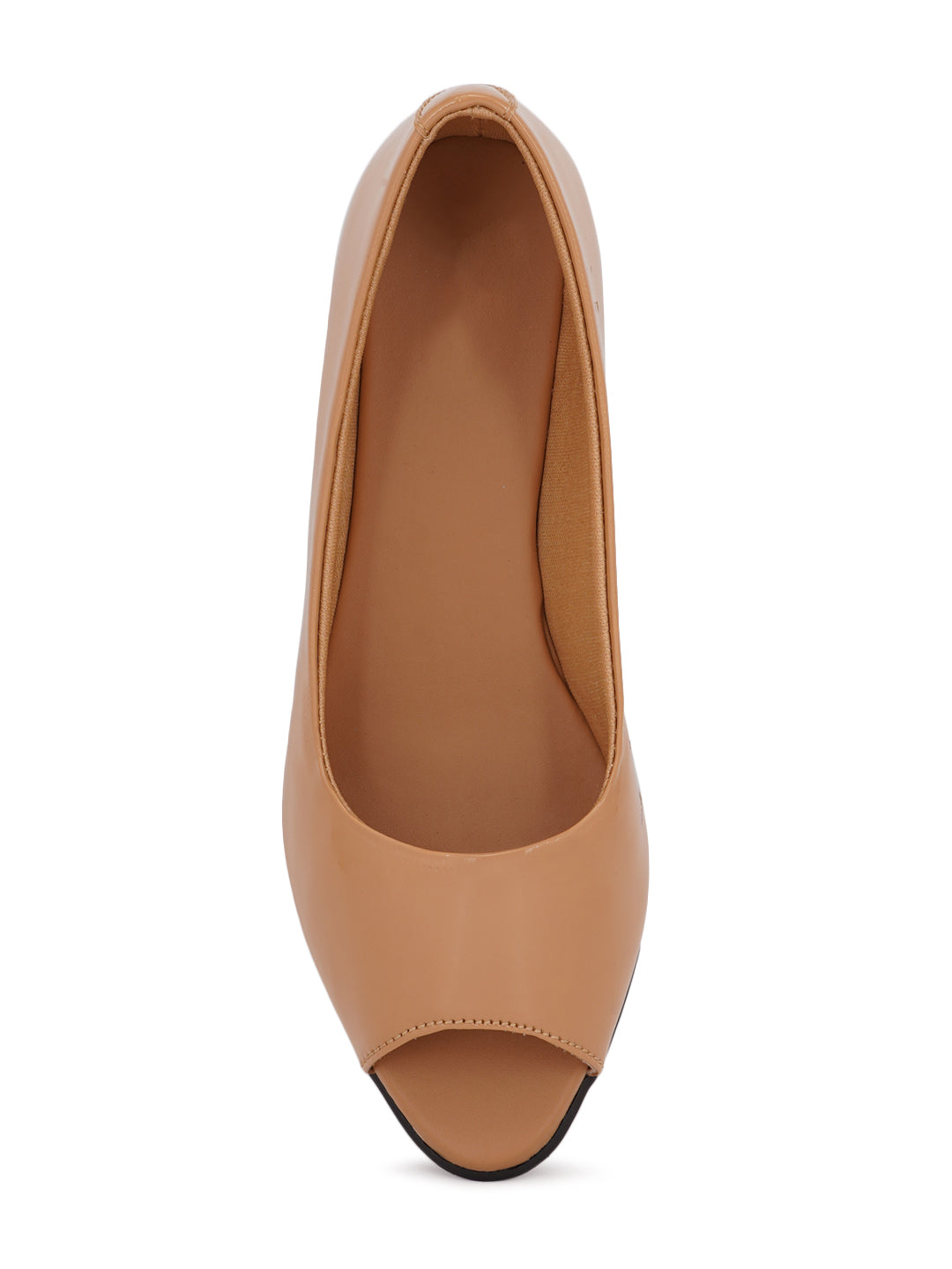 Style Shoes Beige Wedge Heel Bellies For Women and Girls