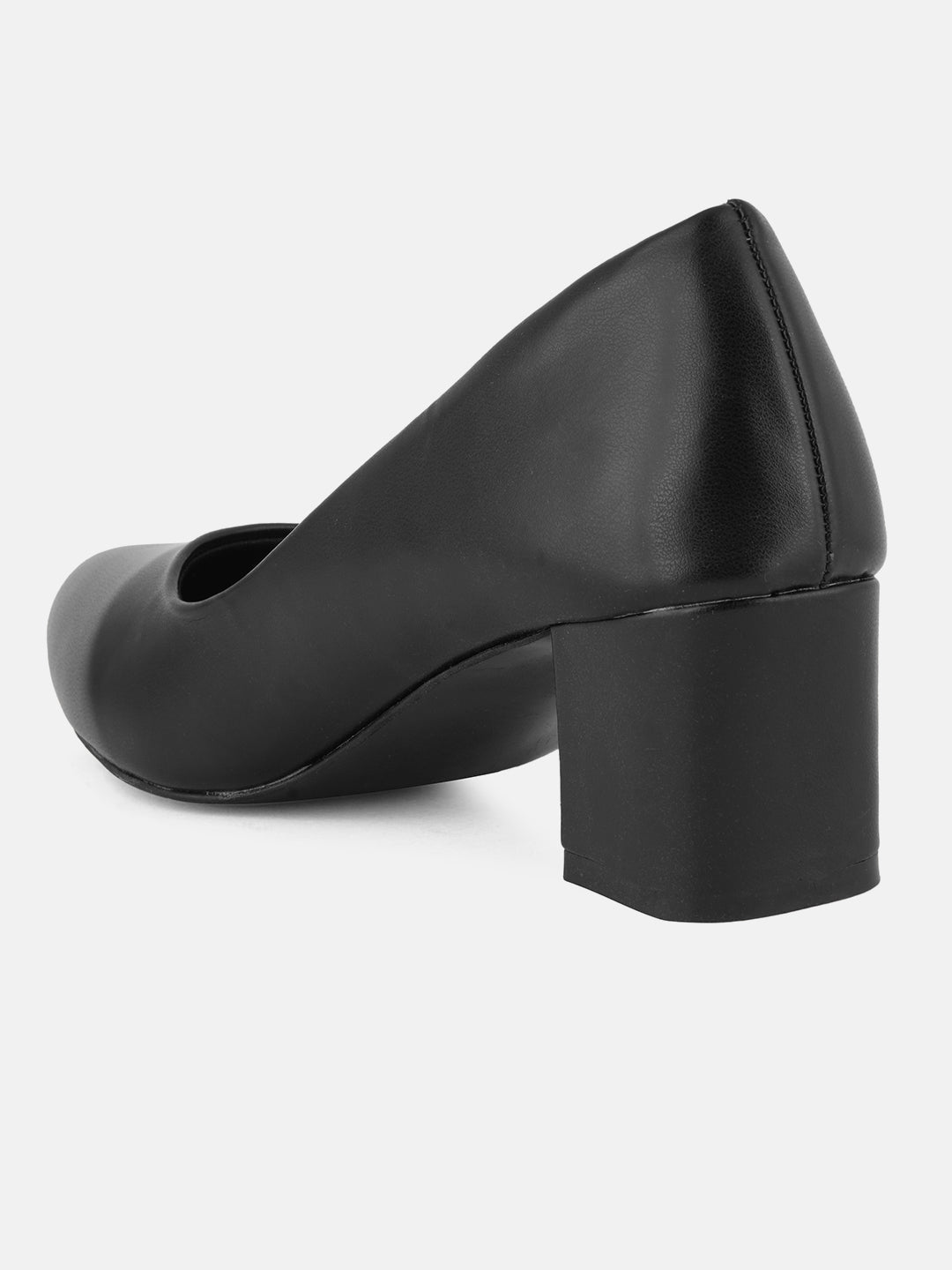 Style Shoes Black Block Heel Pumps Bellies for Women and Girls