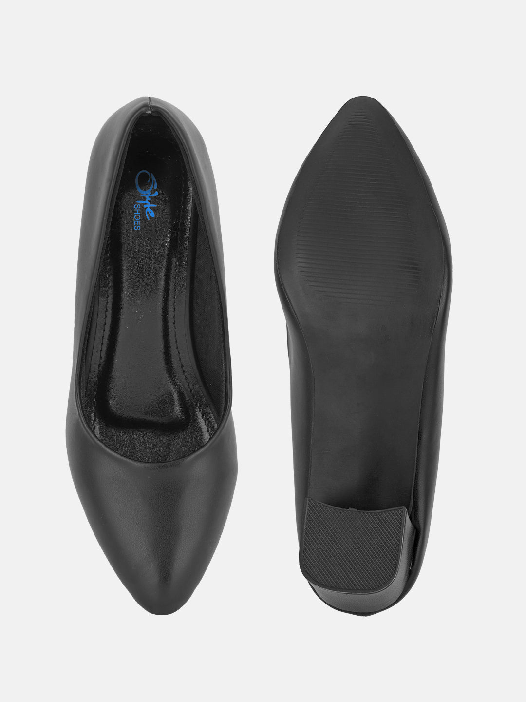 Style Shoes Black Block Heel Pumps Bellies for Women and Girls