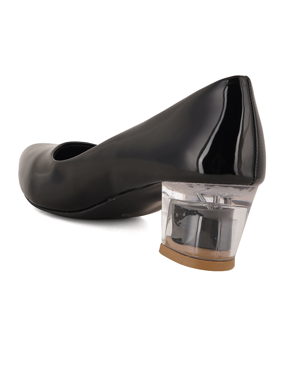 Style Shoes Black Block Heel Pumps Bellies for Women and Girls