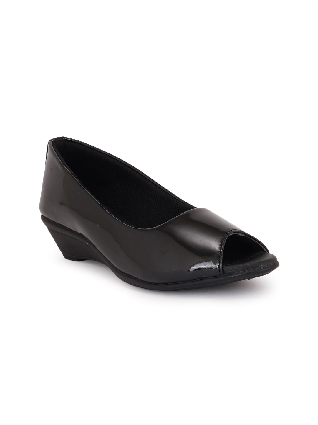 Style Shoes Black Wedge Heel Bellies For Women and Girls