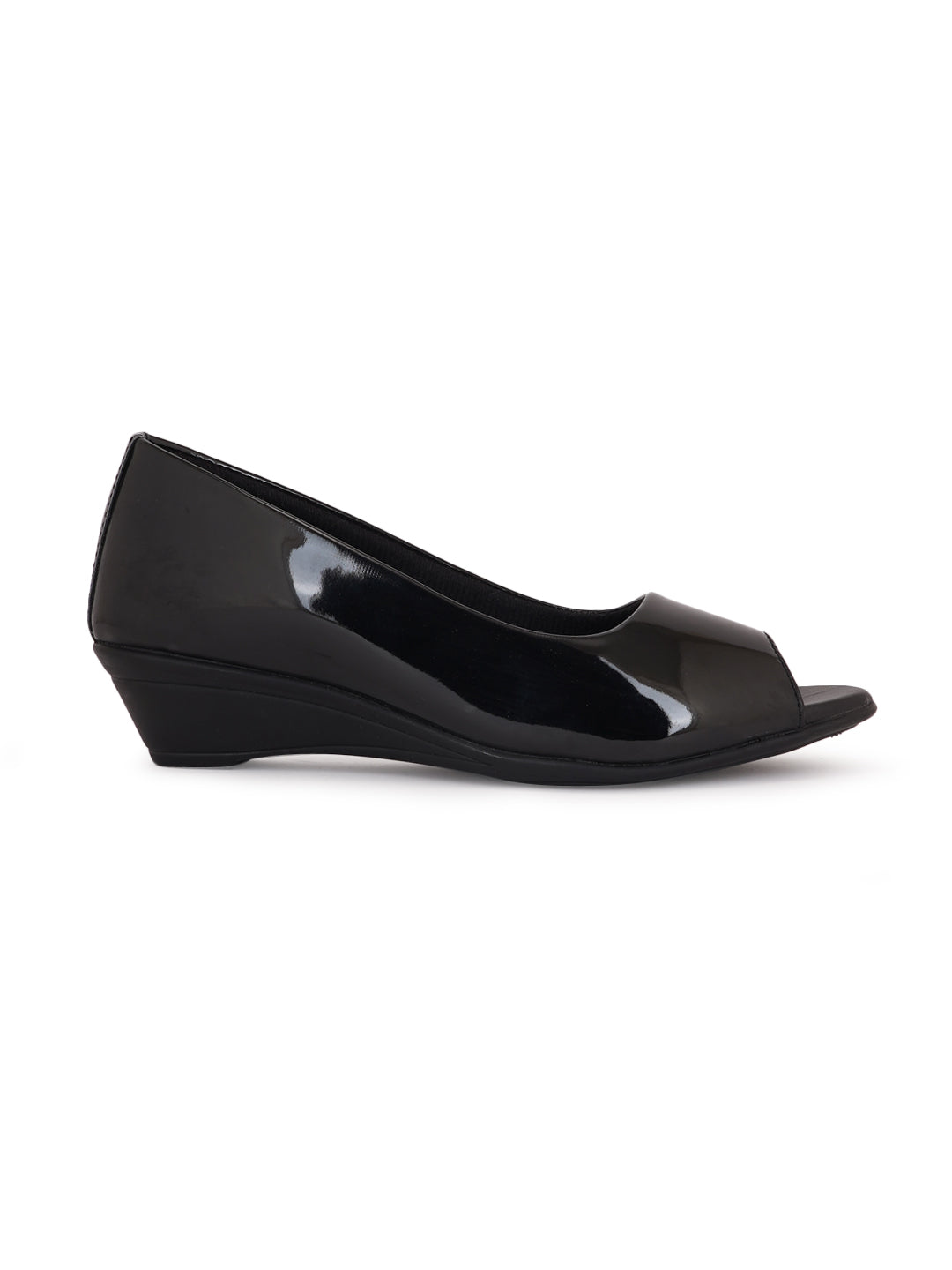Style Shoes Black Wedge Heel Bellies For Women and Girls
