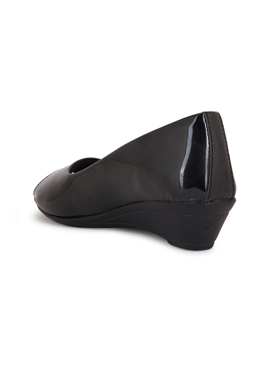 Style Shoes Black Wedge Heel Bellies For Women and Girls