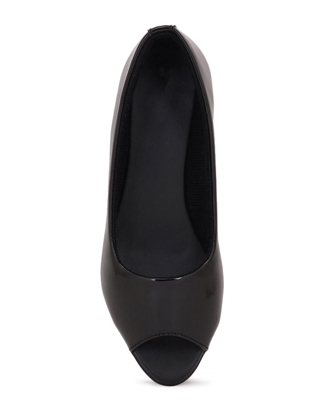 Style Shoes Black Wedge Heel Bellies For Women and Girls