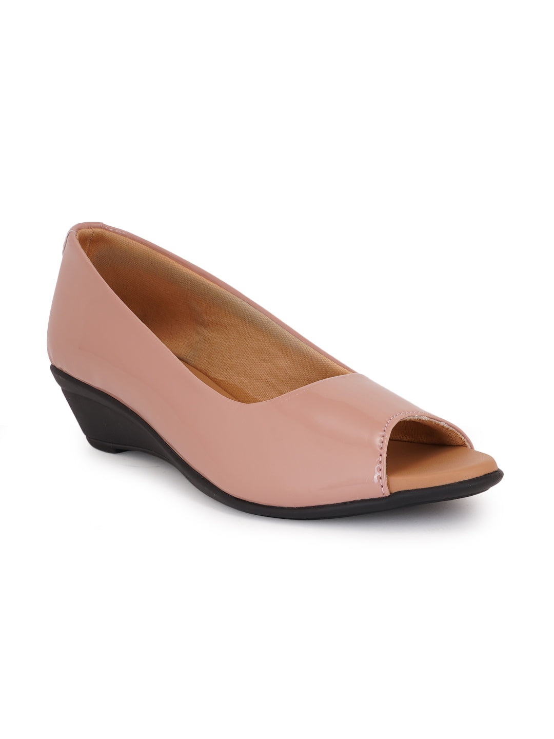 Style Shoes Pink Wedge Heel Bellies For Women and Girls