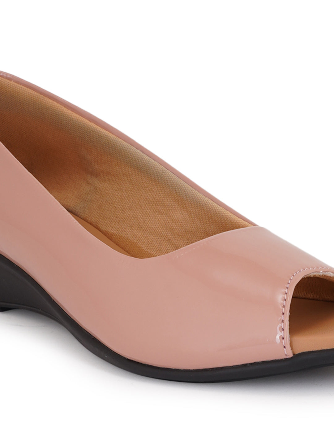 Style Shoes Pink Wedge Heel Bellies For Women and Girls