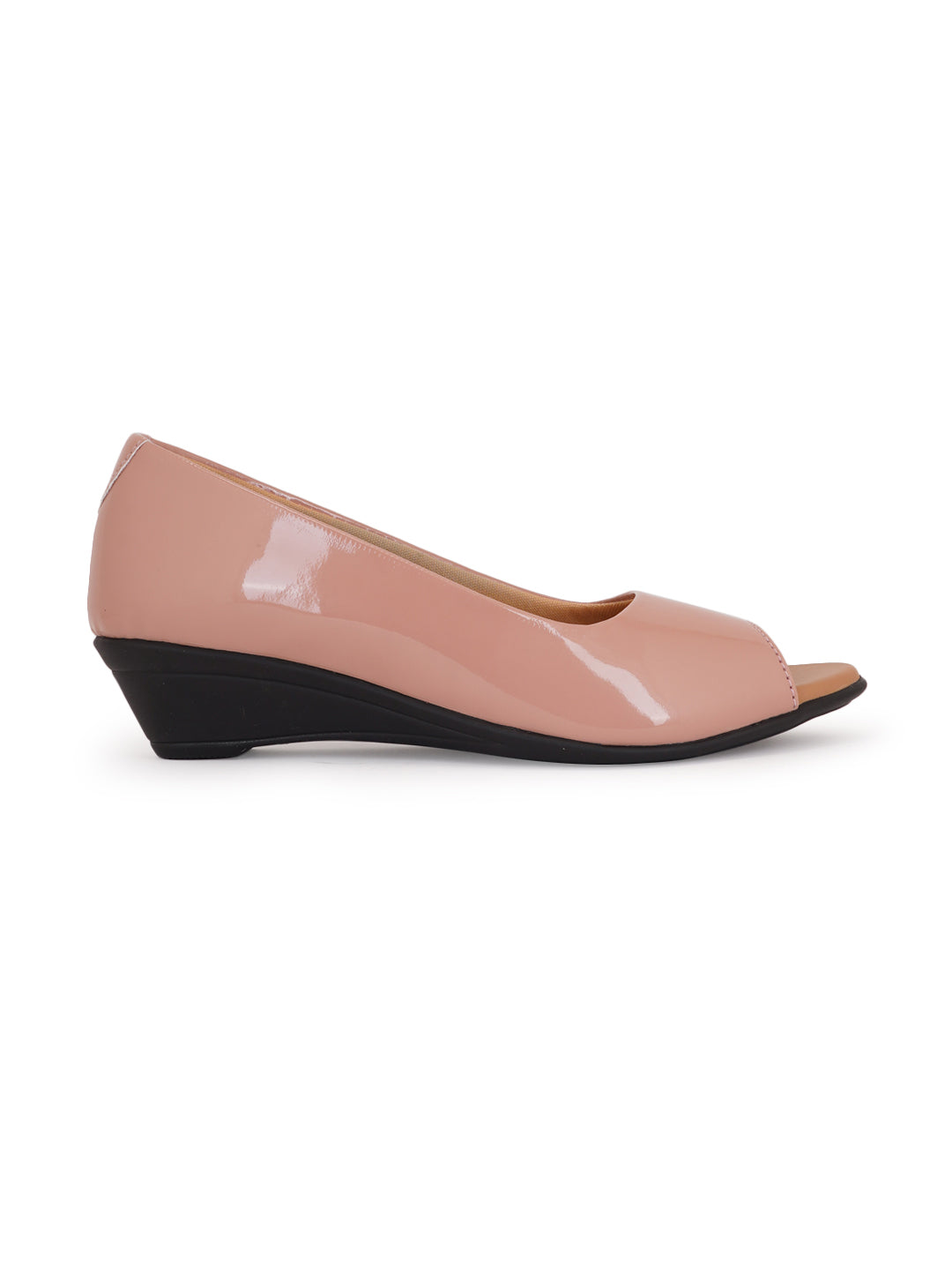 Style Shoes Pink Wedge Heel Bellies For Women and Girls