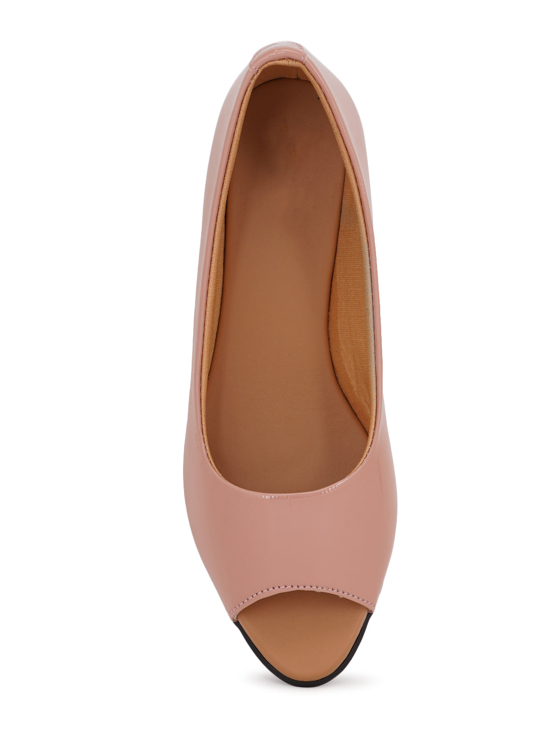Style Shoes Pink Wedge Heel Bellies For Women and Girls