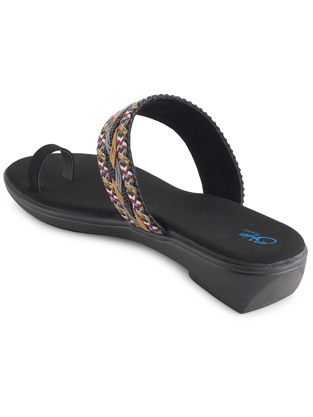 Style Shoes Multi-Color Embroidered One Toe Flats for Women & Girls