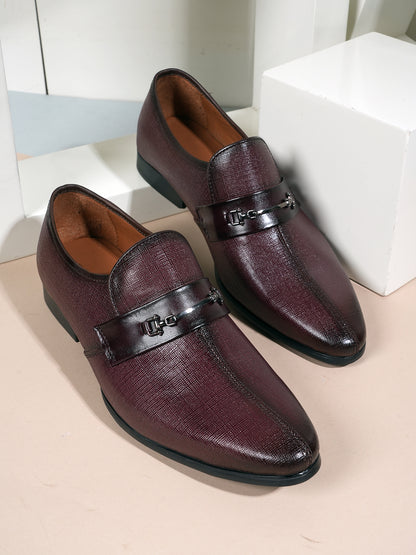 Cherry  Men Leather Formal Moccasin Shoes