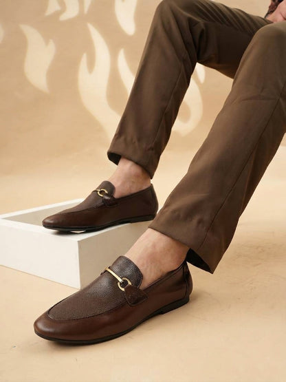 Men's Brown Leather Casual Loafers