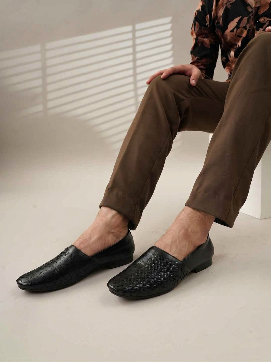 Men's Black Casual Slip On Loafers