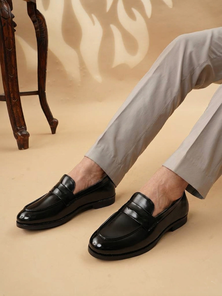 Men's Black Casual Slip On Loafers