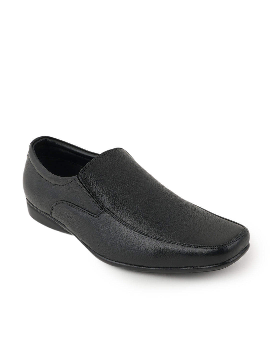Black Men Leather Formal Moccasin Shoes