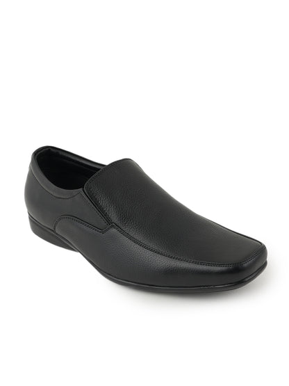 Black Men Leather Formal Moccasin Shoes
