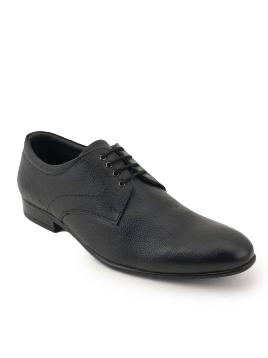 Black Men Leather Formal Derby Shoes