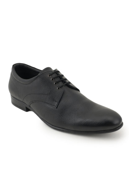 Black Men Leather Formal Derby Shoes