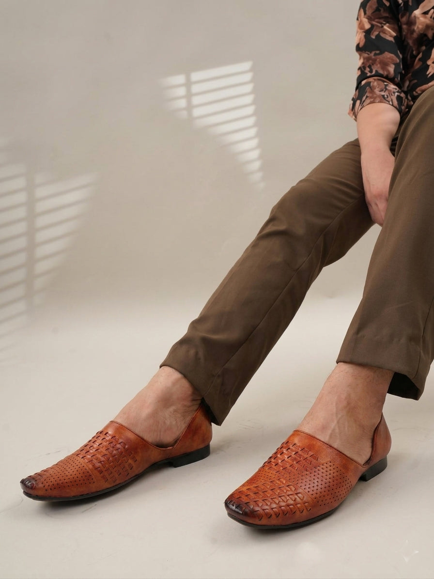 Men's Tan Casual Slip On Loafers