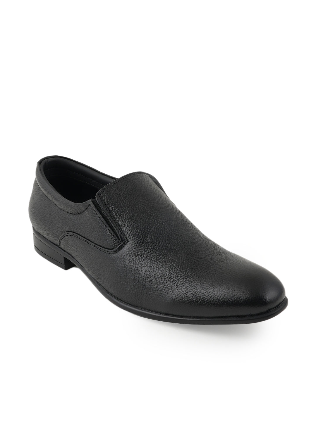 Black Men Leather Formal Moccasin Shoes