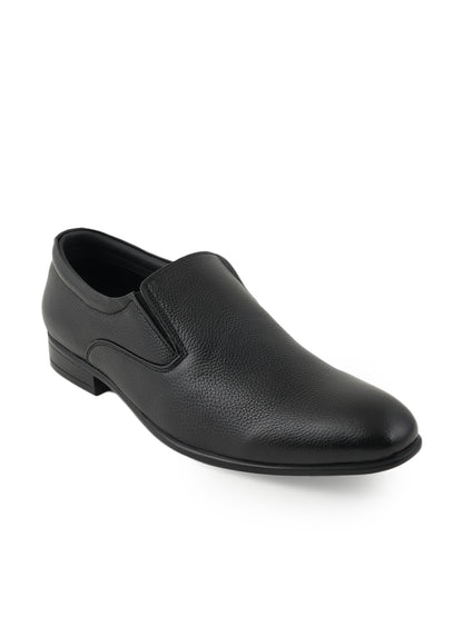 Black Men Leather Formal Moccasin Shoes