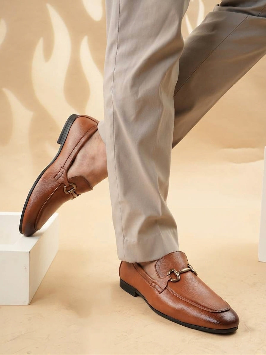 Men's Tan Casual Slip On Loafers