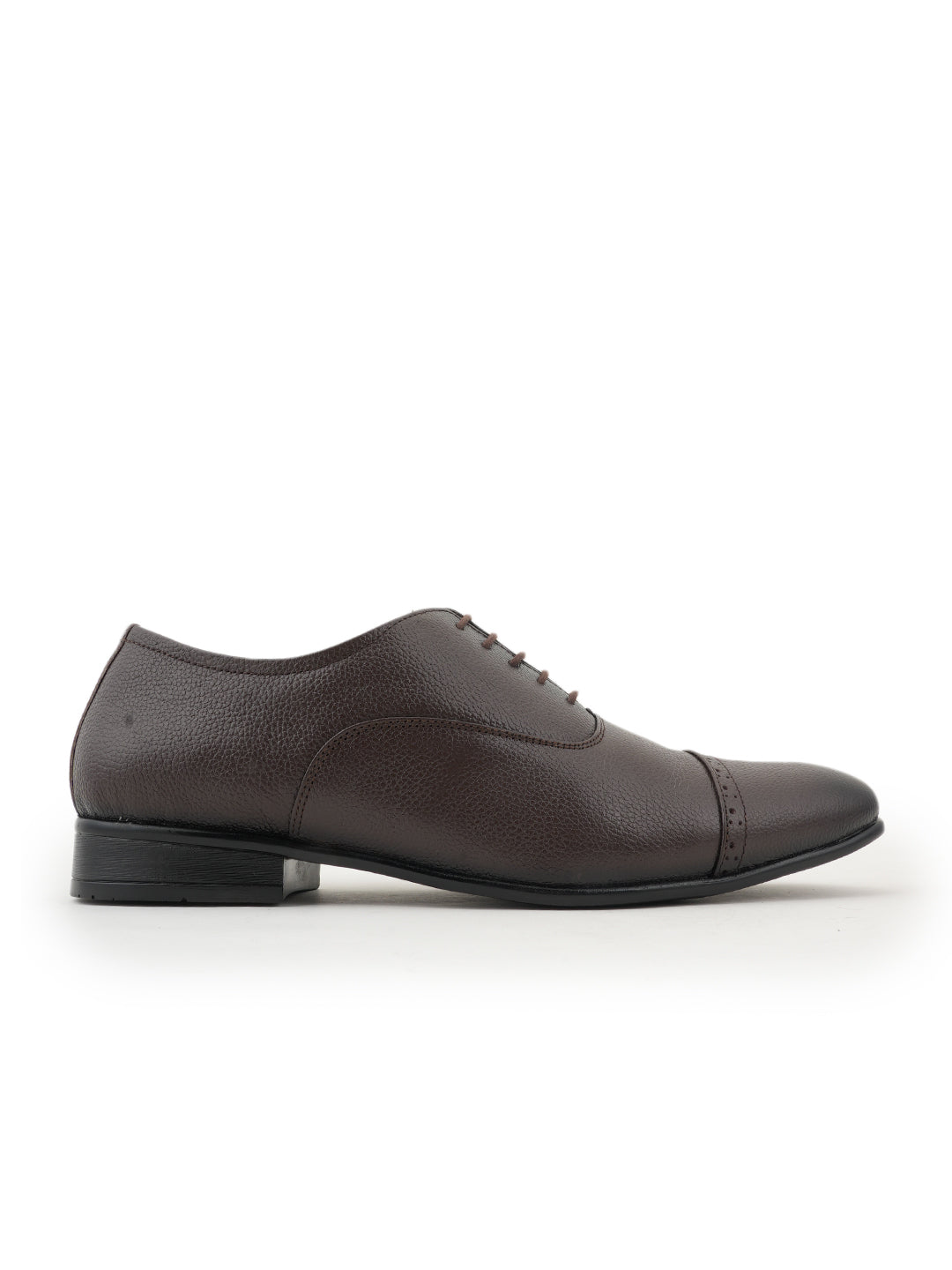 Brown Tan Lace Up Men Leather Formal Oxford Shoes
