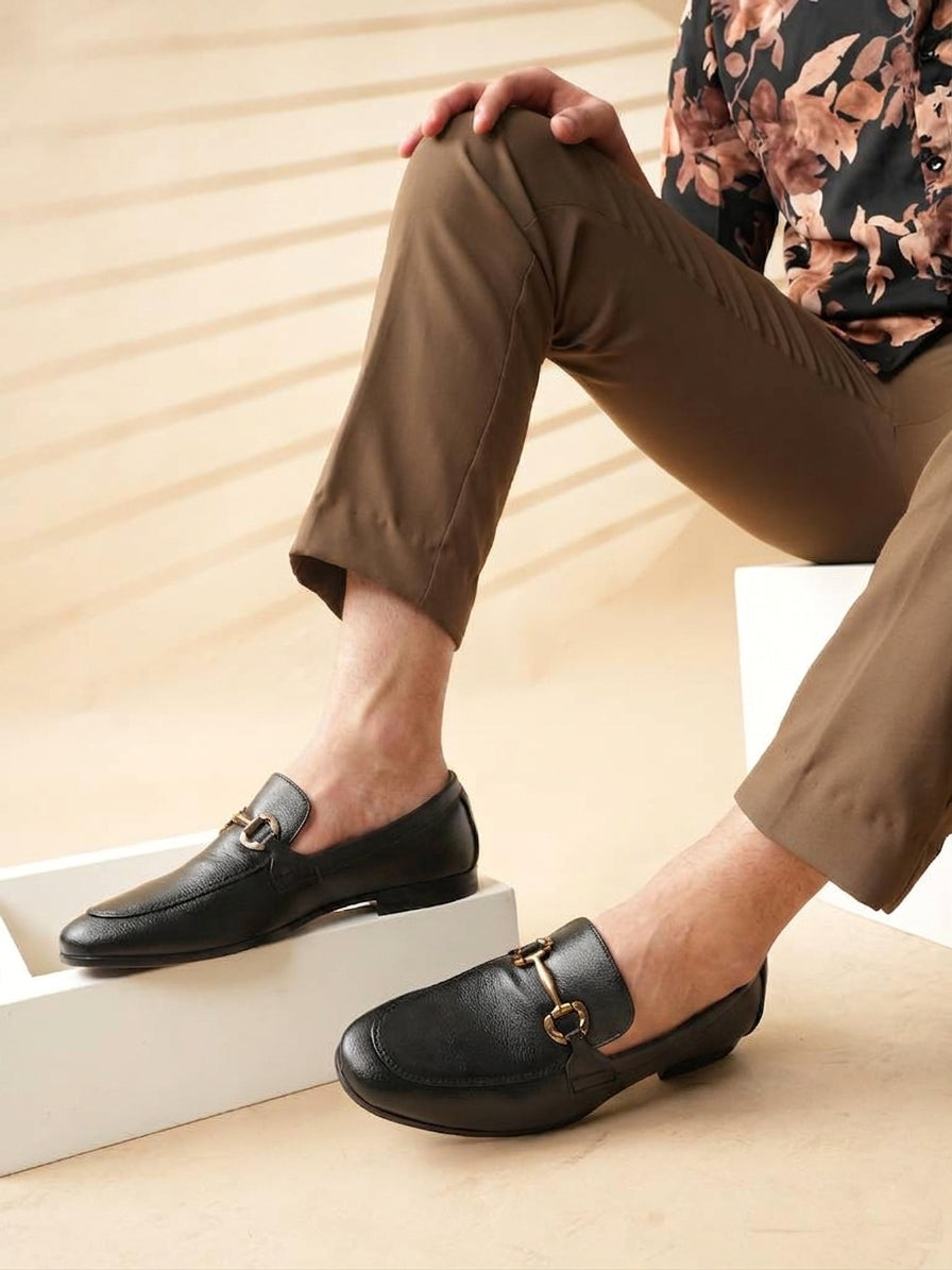 Men's Black Casual Slip On Loafers