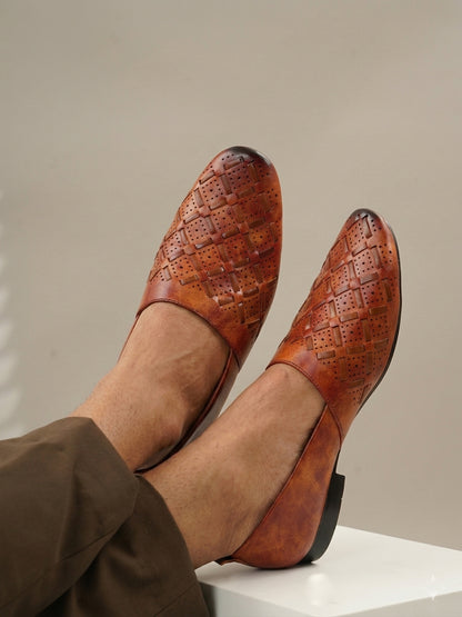 Men's Tan Casual Slip On Loafers