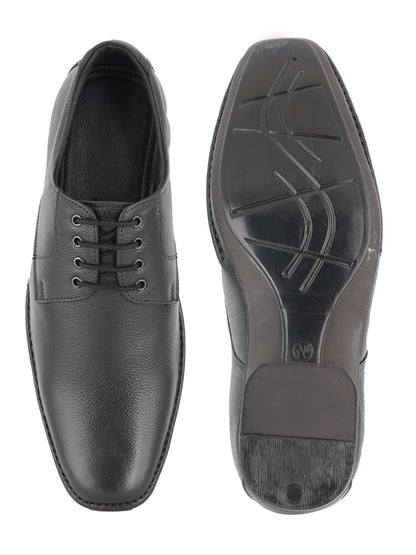 Black Lace Up Men Leather Formal Shoes