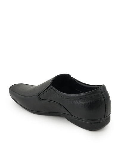 Black Men Leather Formal Moccasin Shoes