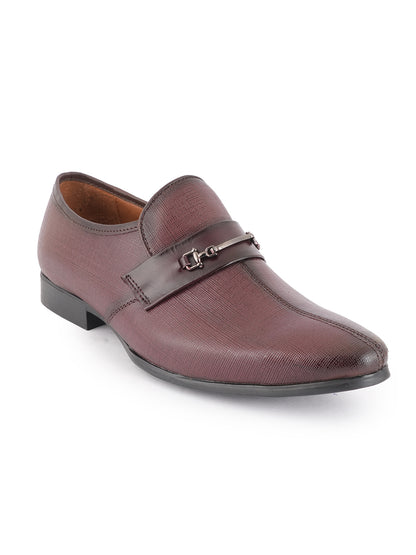 Cherry  Men Leather Formal Moccasin Shoes
