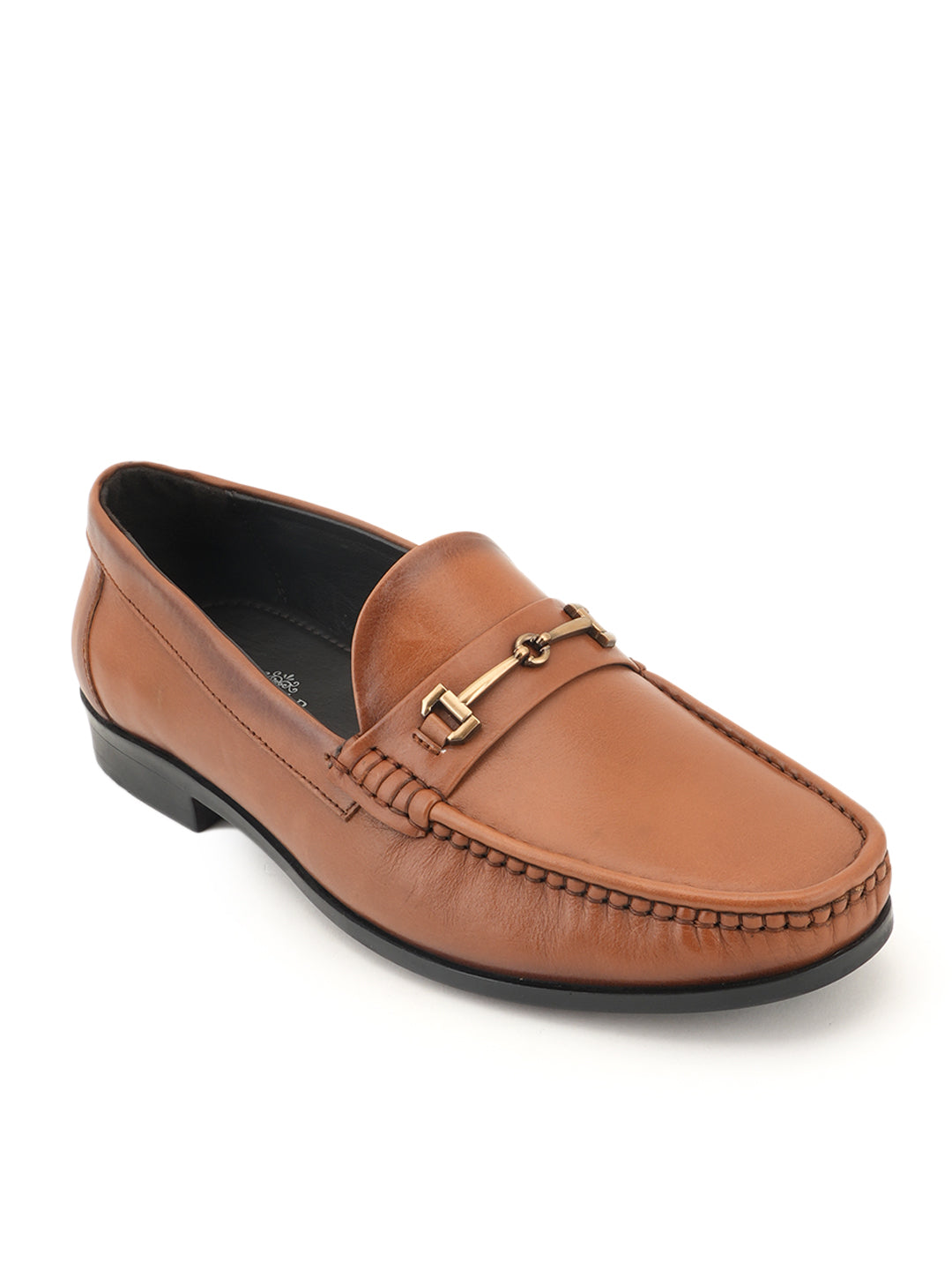 Men's Tan Leather Casual Loafers