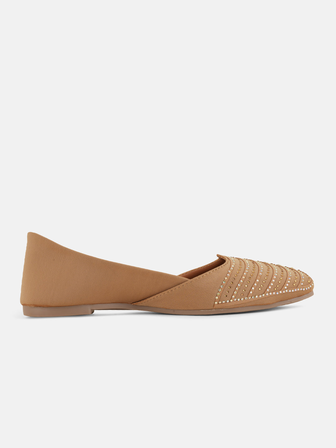 Style Shoes Designer Ethnic Embellished Square Toe Mojaris/Jutti For Women and Girls